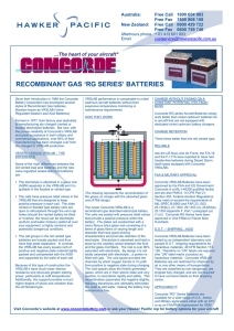 recombinant gas `rg series` batteries - Contrails