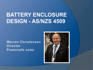 Battery enclosure design – Warren Christensen