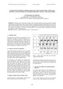 examination of ripple current effects on lead