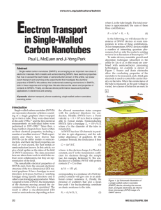 Electron Transport in Single-Walled Carbon
