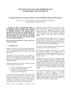influence of voltage harmonics on