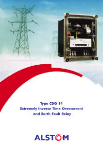 Type CDG 14 Extremely Inverse Time Overcurrent and Earth Fault