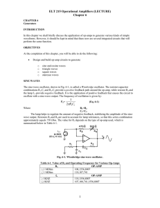 ELT 215 Operational Amplifiers (LECTURE)