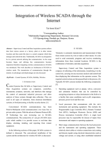 Integration of Wireless SCADA through the Internet