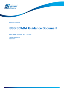SSG SCADA Guidance Document - Northern Ireland Electricity