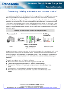 Connecting building automation and process control