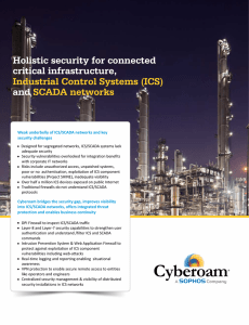 Cyberoam Security for ICS / SCADA systems