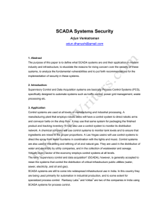 SCADA Systems Security