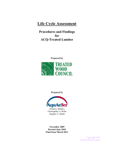 ACQ-Treated Lumber LCA