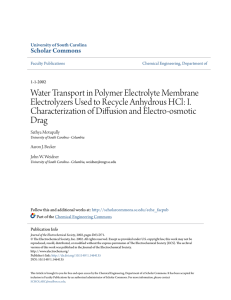 Water Transport in Polymer Electrolyte Membrane Electrolyzers