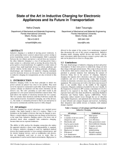 State of the Art in Inductive Charging for Electronic