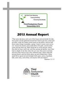 2015 Annual Report - Third Presbyterian Church