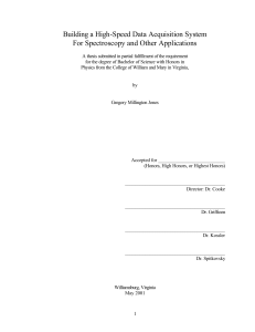 Building a High-Speed Data Acquisition System For