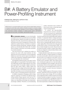 B#: A Battery Emulator and Power-Profiling Instrument