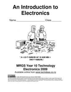 An Introduction to Electronics