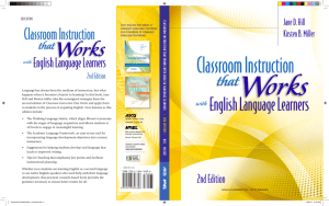 Classroom Instruction that Works with English Language