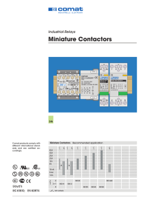 Miniature Contactors