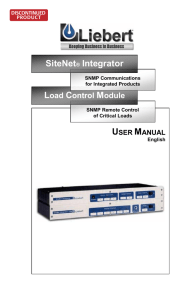 SiteNet® Integrator - Emerson Network Power