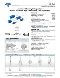 160 RLA Series Datasheet