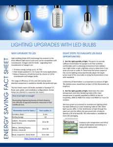 Lighting Upgrades With LED Bulbs.