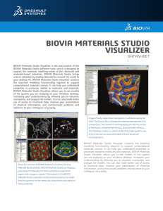 biovia materials studio visualizer