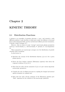 Chapter 2 KINETIC THEORY