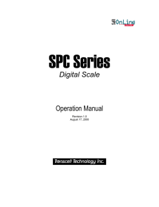 Digital Scale Operation Manual