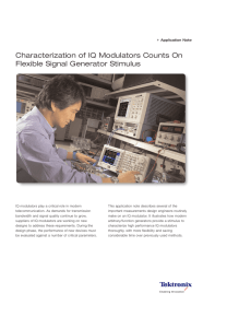 Characterization of IQ Modulators Counts On Flexible Signal