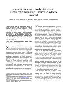 Breaking the energy-bandwidth limit of electro