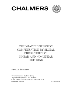 chromatic dispersion compensation by signal predistortion