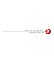 TURKISH TECHNIC INC. ACTIVITIY REPORT