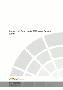 Europe Load Bank Industry 2016 Market Research Report
