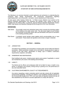 Overview of Side Sewer Requirements