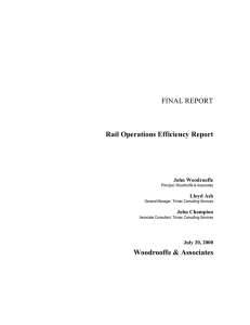 Rail Operations Efficiency Study