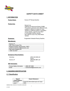 SDS - Sunoco Race Fuels
