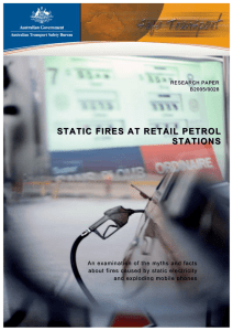 static fires at retail petrol stations