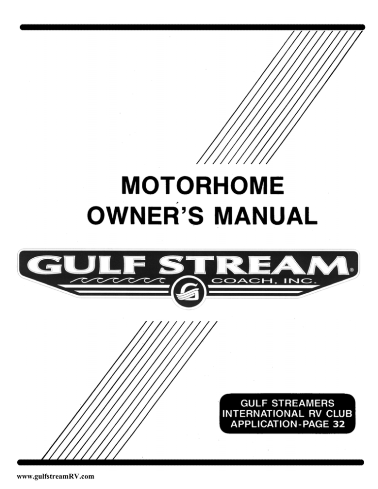 gulf stream coach operator`s manual