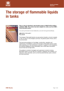 The storage of flammable liquids in tanks HSG176