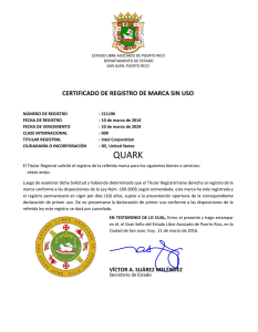 certificado de registro de marca sin uso