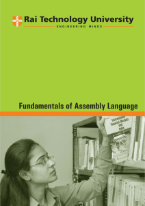 Fundamentals of Assembly Language
