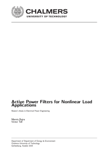 Active Power Filters for Nonlinear Load Applications