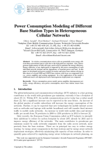 Power Consumption Modeling of Different Base Station Types in