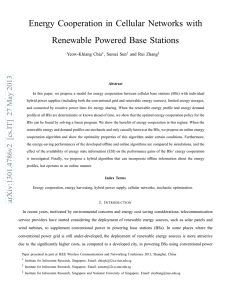 Energy Cooperation in Cellular Networks with Renewable Powered