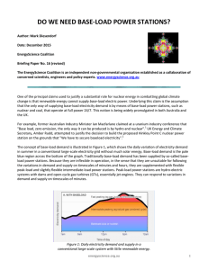 DO WE NEED BASE-LOAD POWER STATIONS?