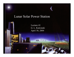 Lunar Solar Power