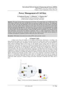 Power Management of Cell Sites