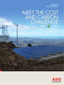 MEET THE COST AND CARBON CHALLENGE