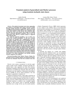 Transient analysis of generalised semi