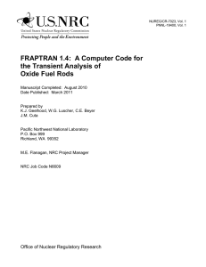 FRAPTRAN 1.4: A Computer Code for the Transient Analysis of