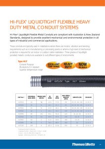 hi-flex® liquidtight flexible heavy duty metal conduit systems